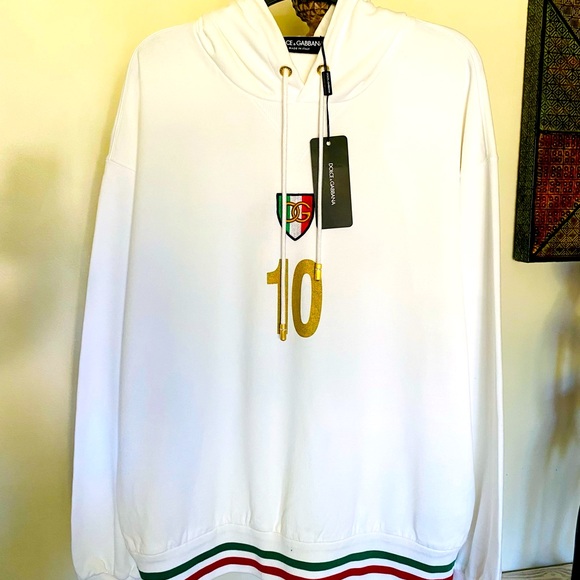 DOLCE & GABBANA PLAYER WARM UP HOODIE - Picture 2 of 11